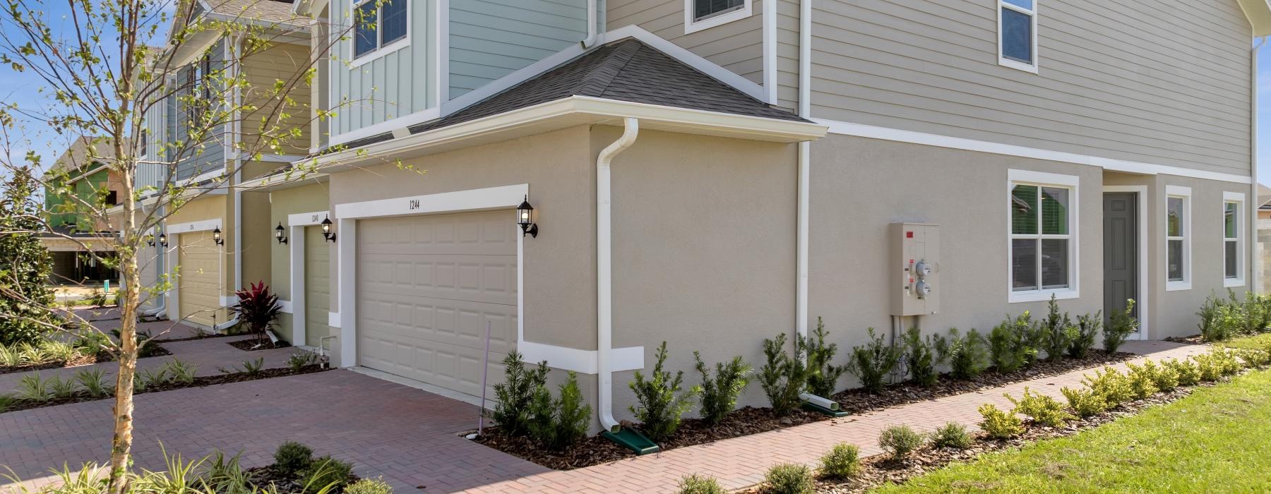 a house with a garage