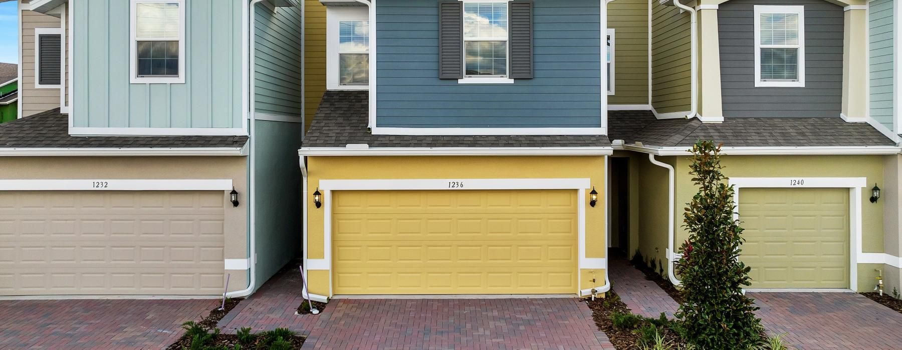 a house with a garage